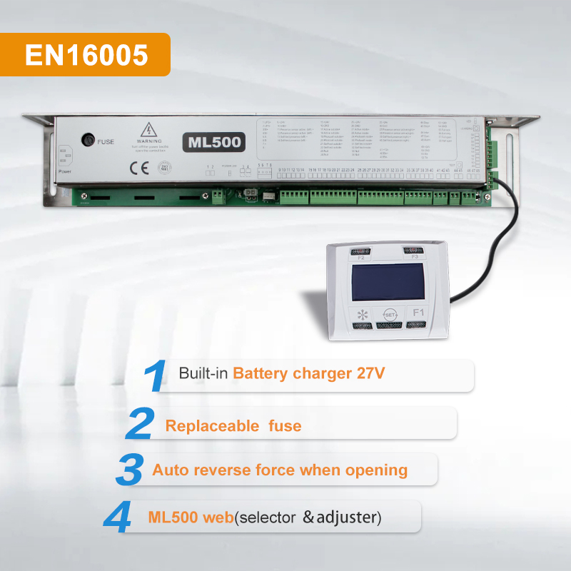 درب اتوماتیک سنسور شیشه ای با موتور برس موتور دانکر ML500